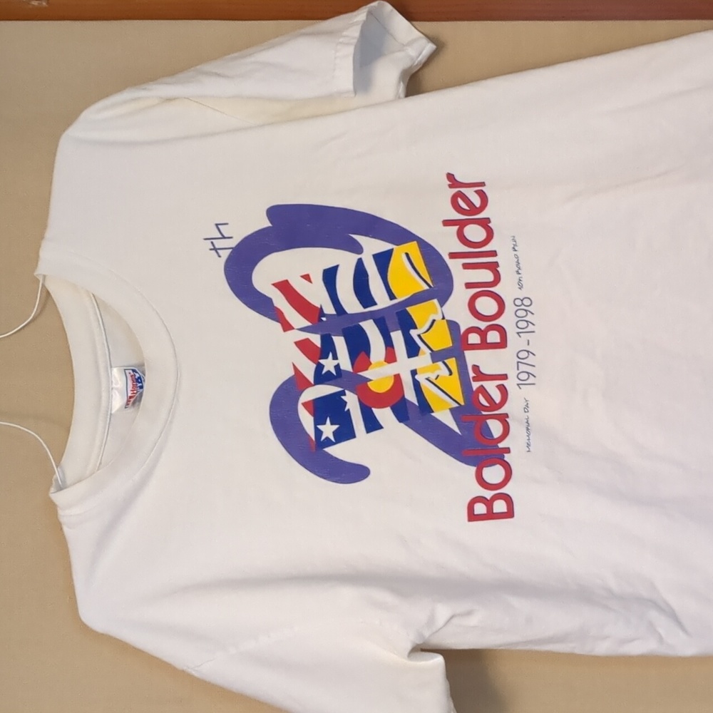 Boulder Boulder 1998 Memorial Day 20th Anniversary Colorado 10K Race Size L